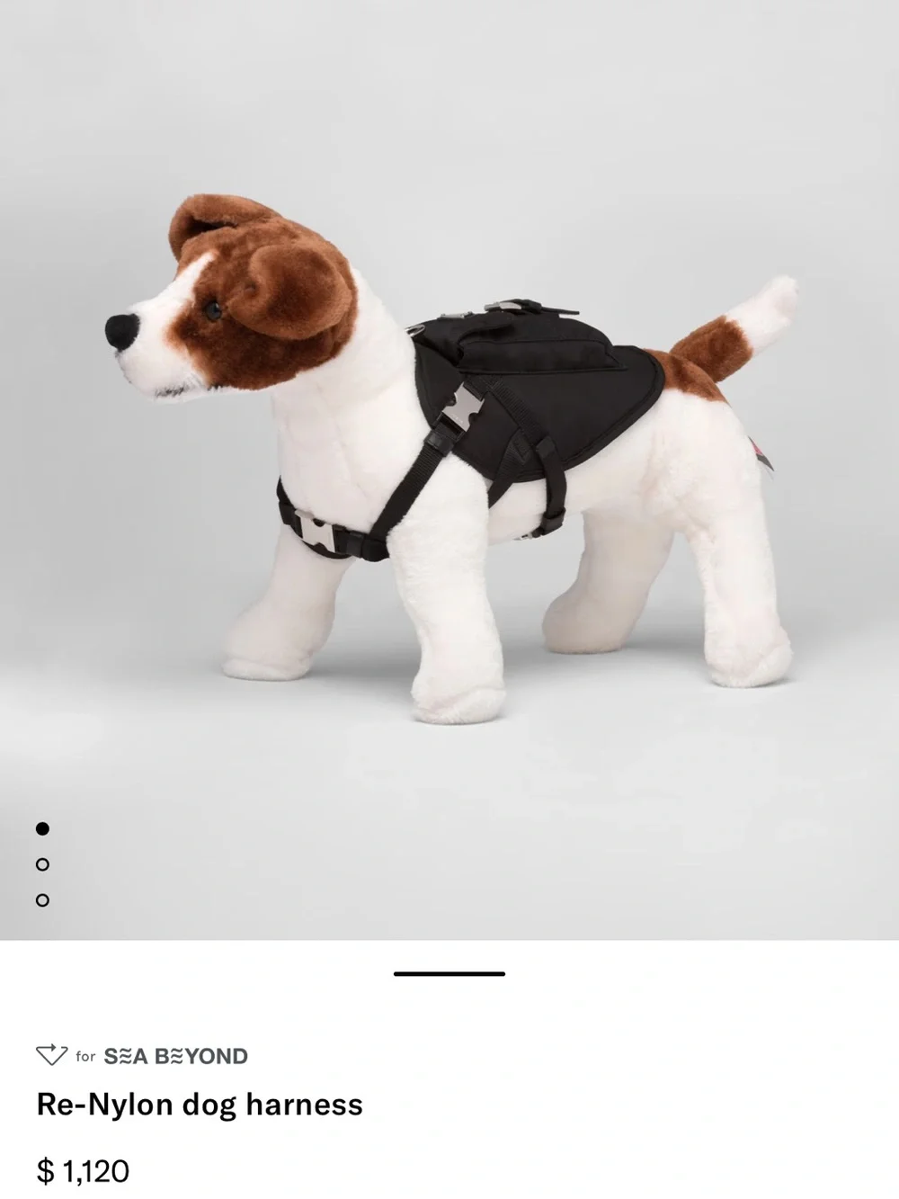 Prada Black Nylon Mini Backpack for pet with Silver Hardware